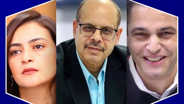  علا الشافعي و عبد الفتاح عبد المنعم و أكرم القصاص