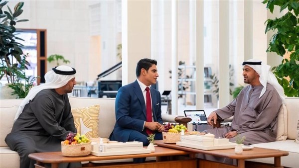 أحمد أبو هشيمة مع سمو الشيخ محمد بن زايد