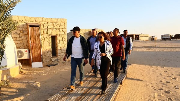 وزيرة التنمية المحلية ومحافظ الفيوم يتفقدان محمية وادي الريان
