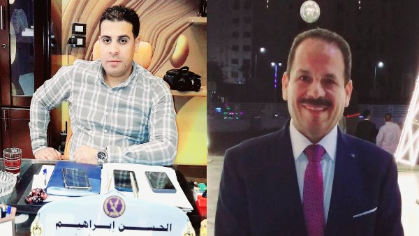 اللواء محمد الخولى مدير البحث الجنائي والمقدم الحسن رئيس المباحث