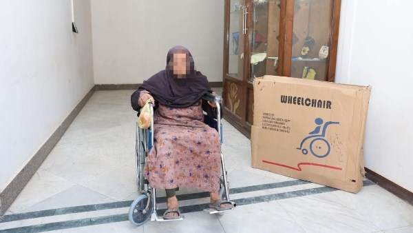 محافظ المنيا يوجه بتوفير كرسي متحرك لسيدة مسنة