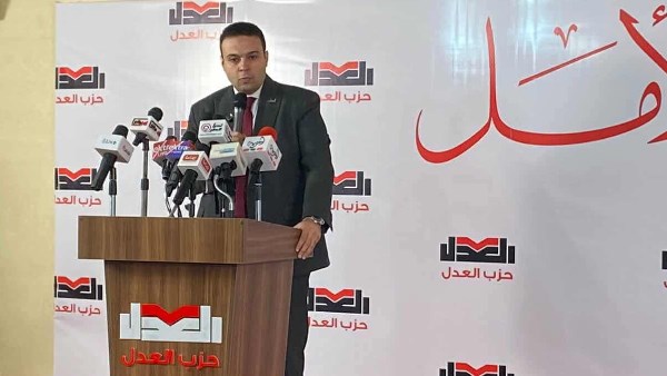عبد المنعم إمام، رئيس حزب العدل 