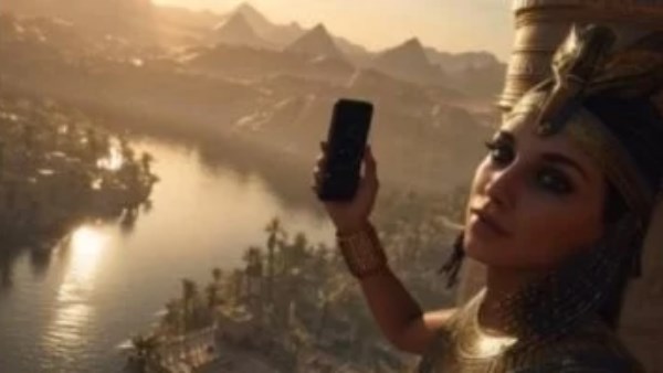 فيديو مصنوع بالذكاء الاصطناعي للحضارة المصرية