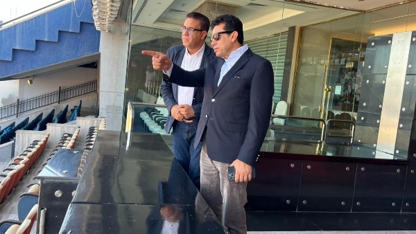 وزير الشباب والرياضة في ستاد القاهرة