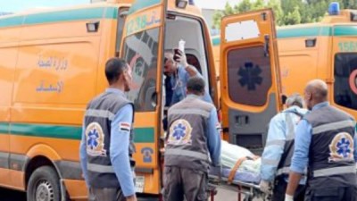 حادث انقلاب ميكروباص بالمنيا