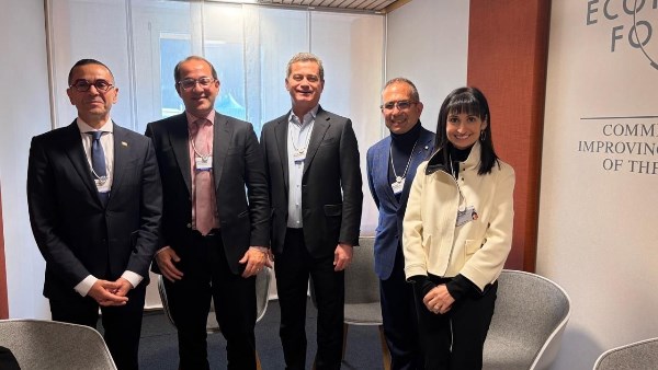 جانب من  فعاليات النسخة السادسة والخمسين من قمة دافوس 