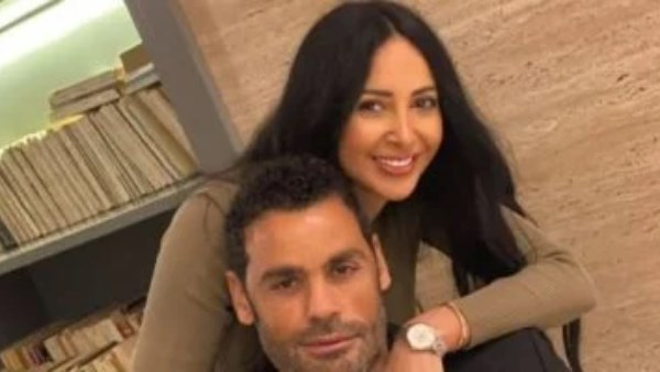 حارس المرمى محمد عبدالمنصف والفنانة إيمان الزيدي