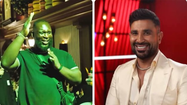 أحمد سعد ونجوم المصارعة