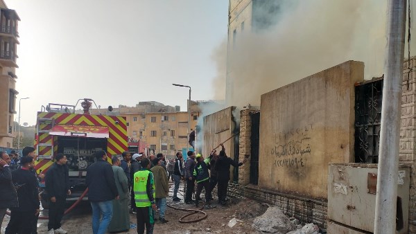  حريق غرفة محولات بمستشفى أطفال مصر
