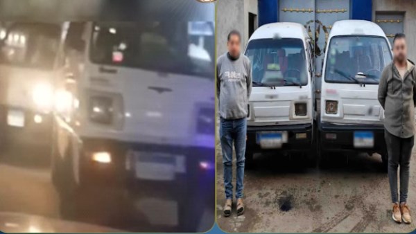 ضبط قائدي سيارتين «فان»