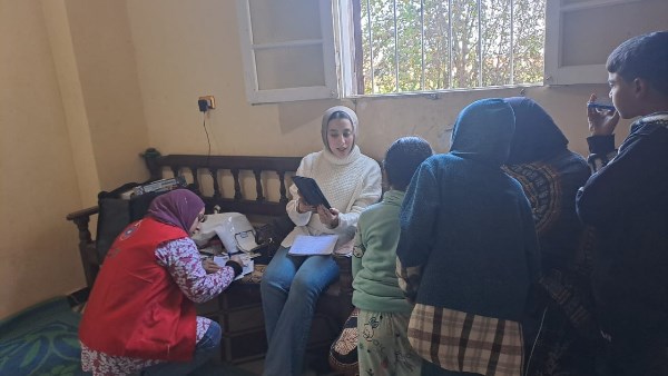 أثناء تنفيذ المبادرات الرئاسية بقرية دراجيل