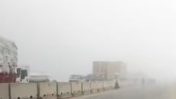 شبورة كثيفة بالطرق