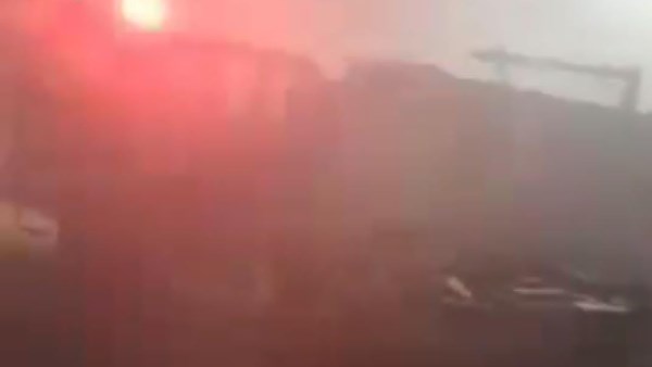 أثناء الحريق