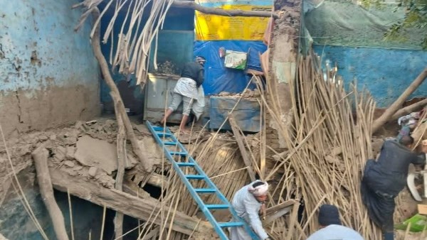 إنهيار منزل باسنا بالاقصر 