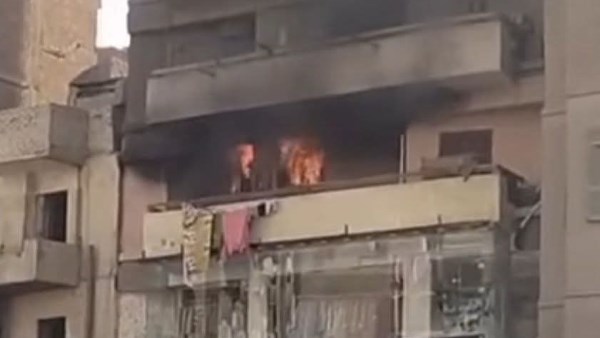  حريق بشقة سكنية بميدان السواقي