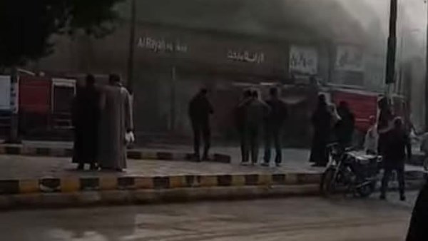 حريق بكافيه في المنيا