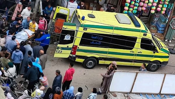 سقوط عامل من الطابق السادس بكوم حمادة 