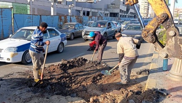  توصيل المرافق لاستاد النادي المصري الجديد
