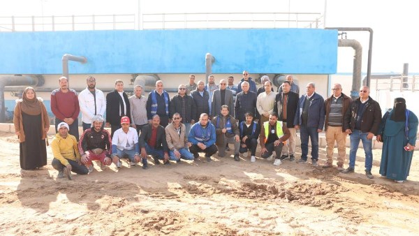 محافظ المنيا يتفقد محطة مياه «الشيخ تمي» بأبوقرقاص