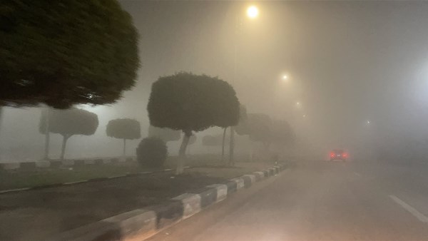 الجهات المعنية بالمنوفية تغلق الطريق الإقليمي نتيجة للشبورة المائية