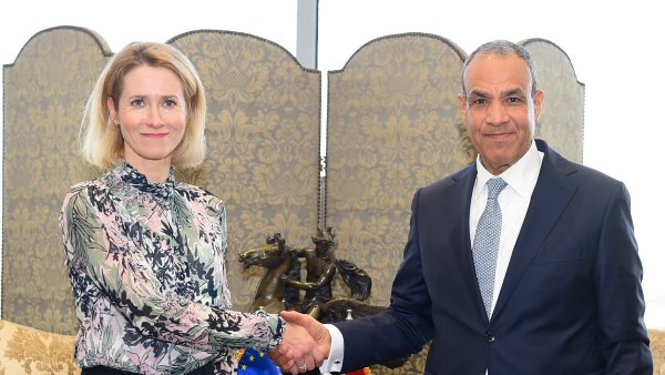 وزير الخارجية يجرى مباحثات مع ممثلة الشئون الخارجية بالاتحاد الأوروبي 