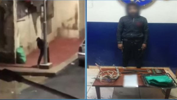 ضبط عامل سرق كابل كهربائي من أحد أعمدة الإنارة ببورسعيد