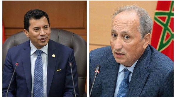 أشرف صبحي ووزير الرياضة المغربي