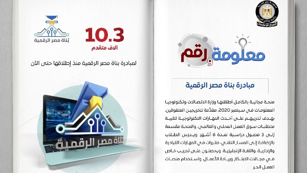 «بُناة مصر الرقمية».. مبادرة وطنية لتأهيل الخريجين وصناعة قادة المستقبل الرقمي