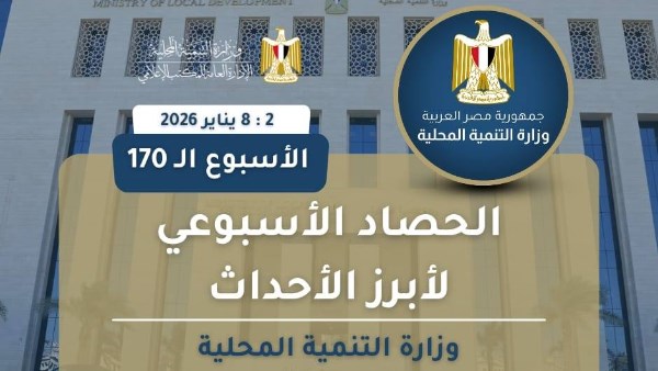 أبرز أنشطة وزارة التنمية المحلية خلال أسبوع
