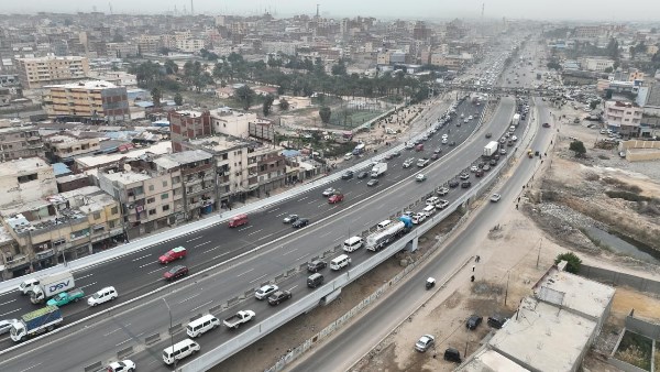 بدء التشغيل التجريبي لتوسعة ورفع مناسيب كوبري العامرية بالإسكندرية