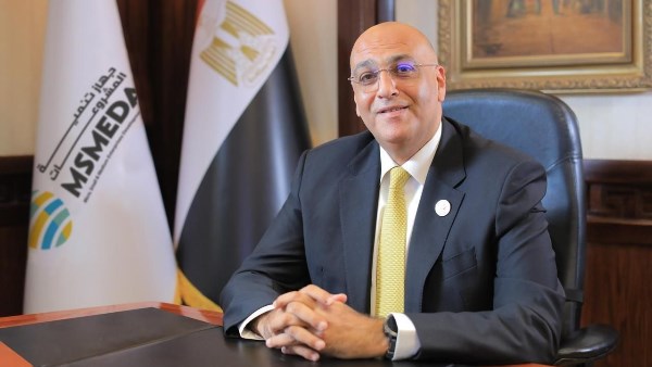 باسل رحمي الرئيس التنفيذي لجهاز تنمية المشروعات المتوسطة والصغيرة 