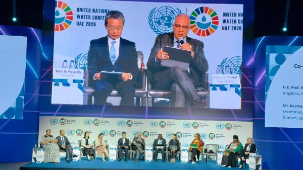 خلال فعاليات "الجلسة التشاركية لرؤساء مؤتمر الأمم المتحدة للمياه ورؤساء الحوارات التفاعلية"