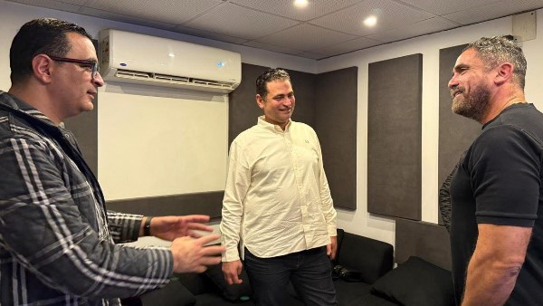 المهندس محمود طاهر مع الفنان امير كرارة 