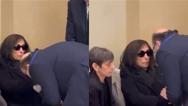 أسامة الرحباني وفيروز في جنازة هلي الرحاني