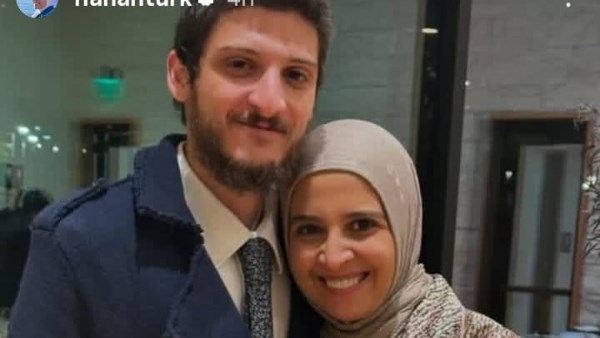 حنان ترك ونجلها يوسف 