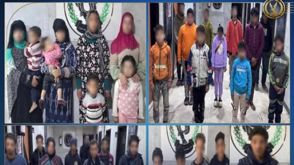 ضبط 19 شخصًا لاستغلال الأطفال في التسول وبيع السلع بشكل إلحاحي بالجيزة