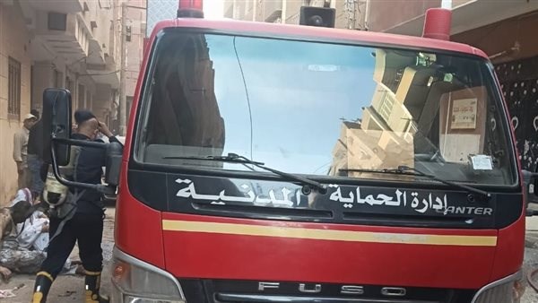 إخماد حريق مخزن قطن ببندر طهطا بسوهاج دون إصابات