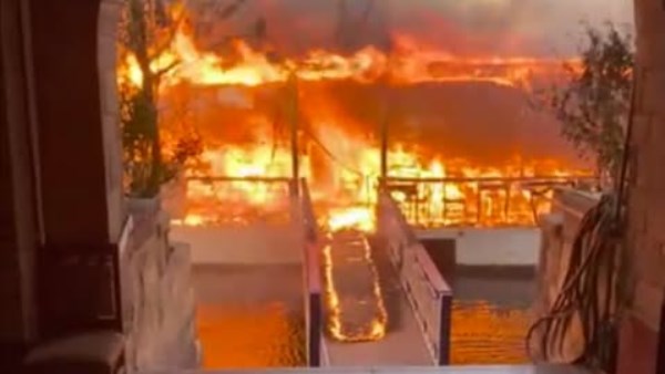 السيطرة على حريق اندلع في كافيه بكورنيش النيل بأسوان