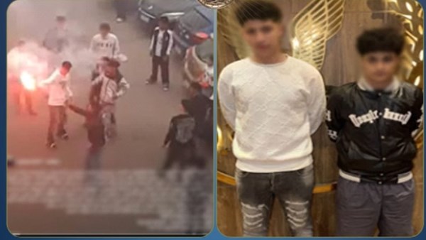 ضبط شخصين أشعلوا ألعاب نارية أمام مقهى بمصر الجديدة