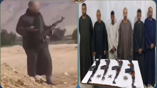 ضبط 6 أشخاص بحوزتهم أسلحةنارية والتعدي علي بعضهم البعض بالسب خلاف علي قطعة أرض بسوهاج