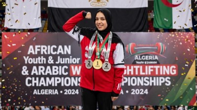 هاجر أحمد تحصد 9 ميداليات في بطولتي إفريقيا والعرب بالجزائر
