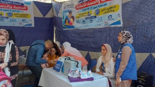 حملة التطعيم ضد الحصبة بالمجان