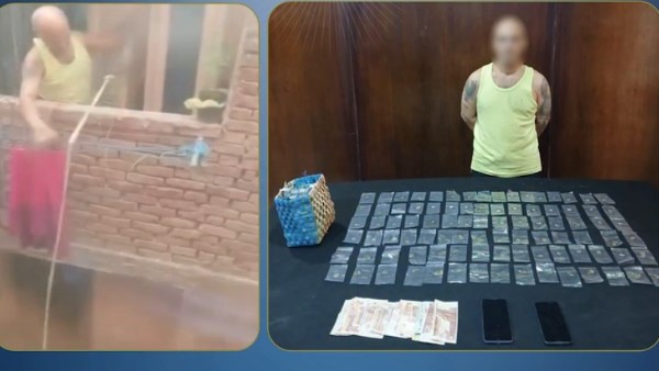 عاطل يقوم بترويج المخدرات من المنزل