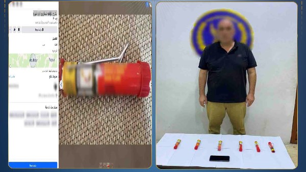 شخص روج لبيع الالعاب النارية