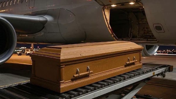 صورة لشحن الجثامين مطار الخرطوم