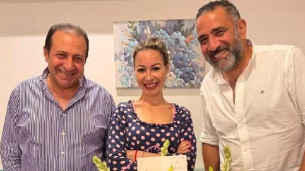 منة شلبي وصلاح الجهيني وهاني عبدالله