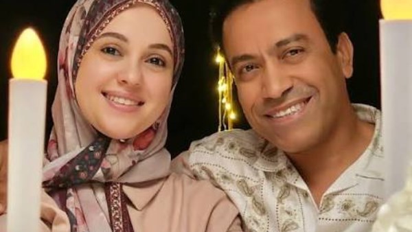 سامح حسين وزوجته 