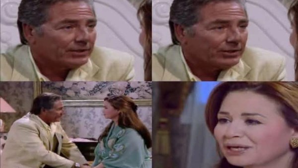 إلهام شاهين والراحل مصطفى فهمي من مسلسل قصة الأمس