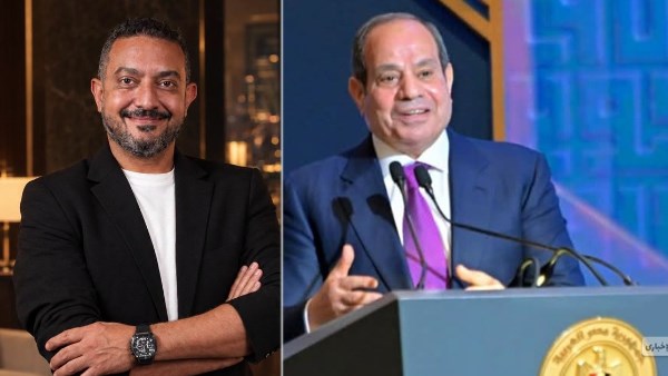 الرئيس السيسي وجون طلعت