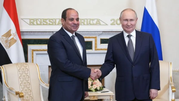 الرئيس السيسي وبوتين يبحثان خفض التصعيد بالشرق الأوسط 